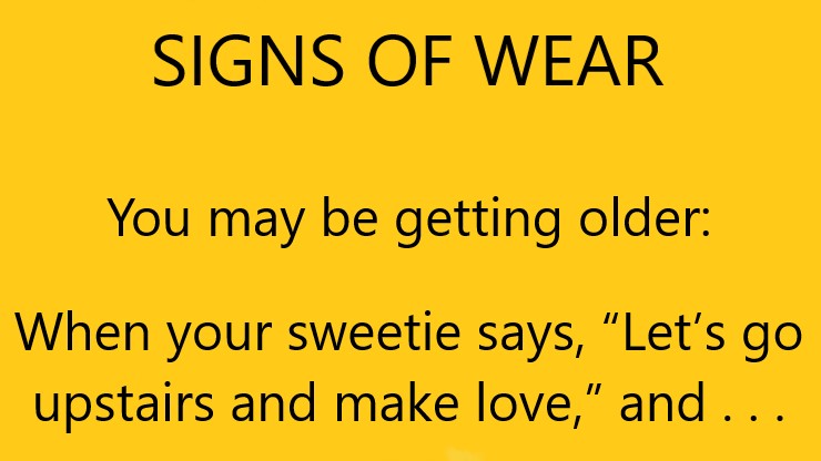 Signs of Wear
