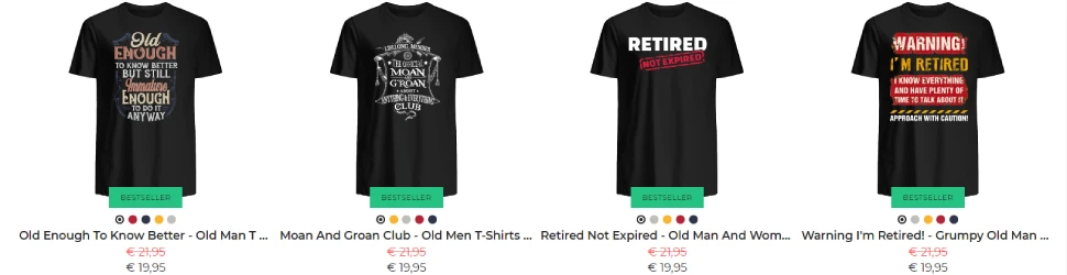 Old Men T Shirts